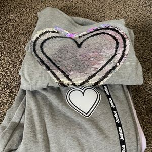 Justice shirt and sweat pants